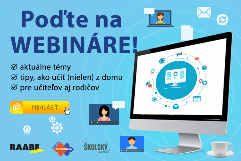 RAABE organizuje WEBINÁRE pre učiteľov